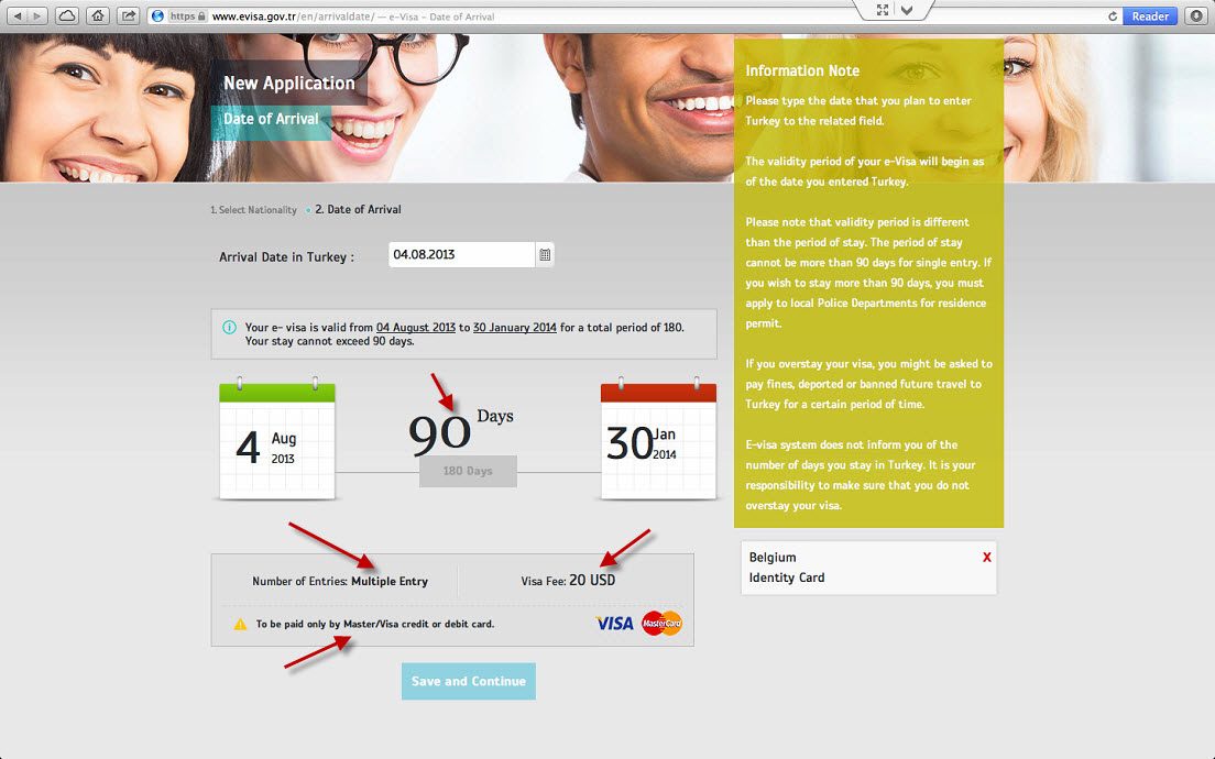 How to get a Turkish Visa or e-Visa online - Step 3
