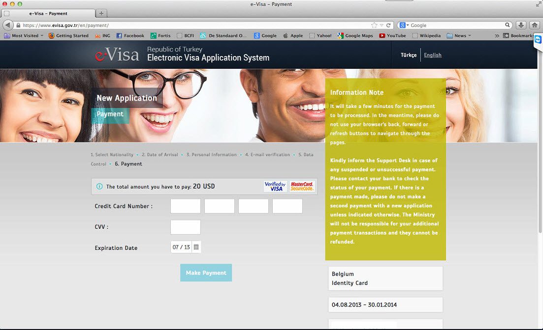 How to get a Turkish Visa or e-Visa online - Step 7