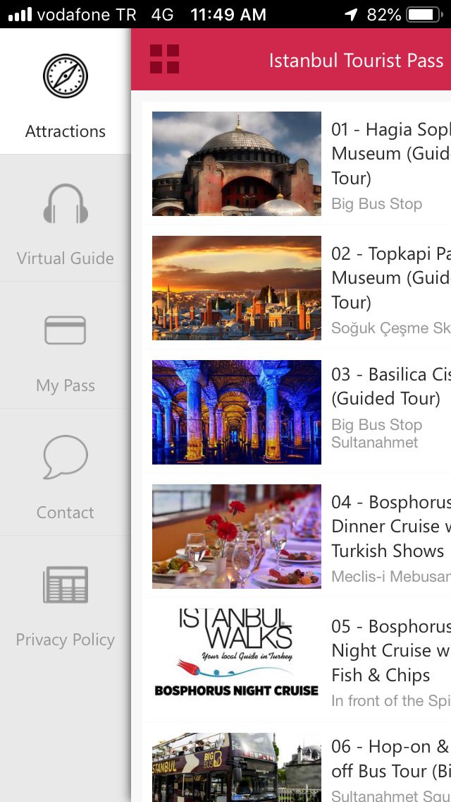Istanbul Tourist Guide App Sightseeing