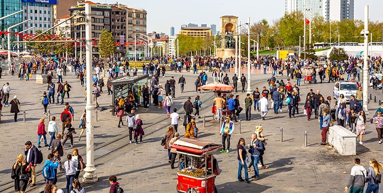 Picture of new Taksim Square in Istanbul