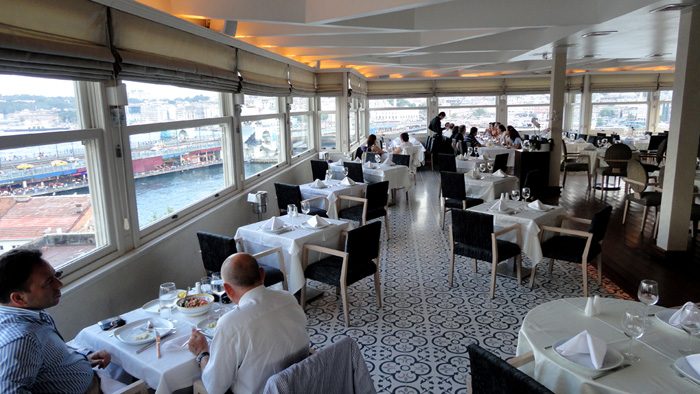 Tarihi Karaköy Balıkçısı fish restaurant in Istanbul, Turkey.
