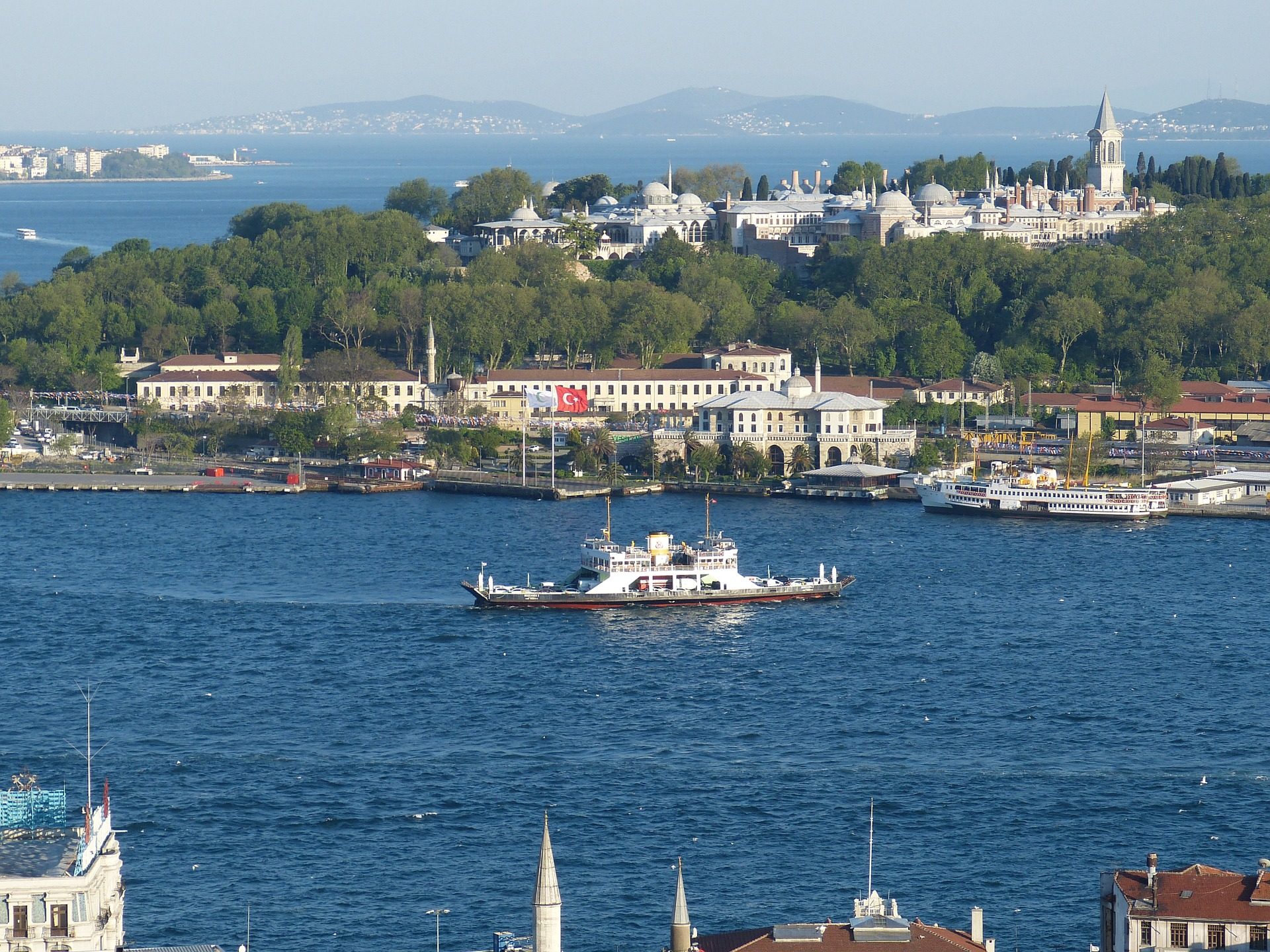 Aerial view of Topkapi Palace in Istanbul