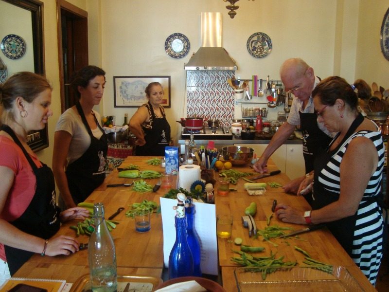 Picture of a Turkish Flavours cooking class I took in Istanbul, Turkey.